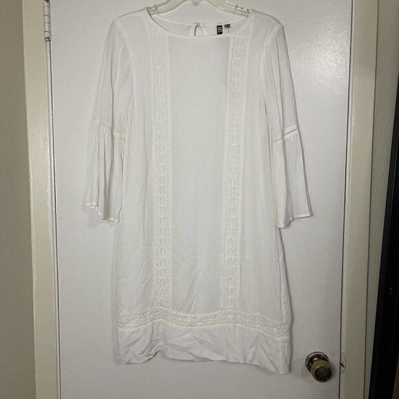 NEW! KUT from the Kloth white long sleeve Boho dress US 2 $128 D - Picture 1 of 6